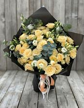 Букет цветов из:  Розы и Лизиантусы в Терновской