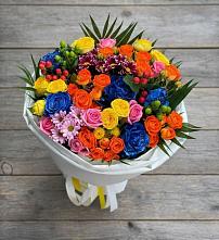 Букет цветов из:  Розы и Хризантемы в Терновской