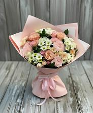 Букет цветов из:  Гвоздики, Розы и Хризантемы в Терновской