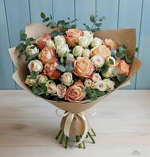 Букет цветов из:  Альстромерии и Розы в Терновской