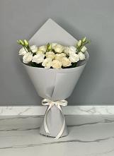 Букет цветов из:  Розы и Лизиантусы в Терновской